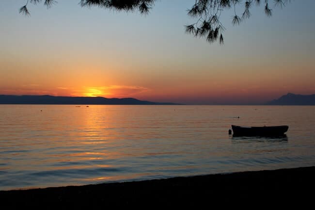 A Peaceful End to the Day in Makarska