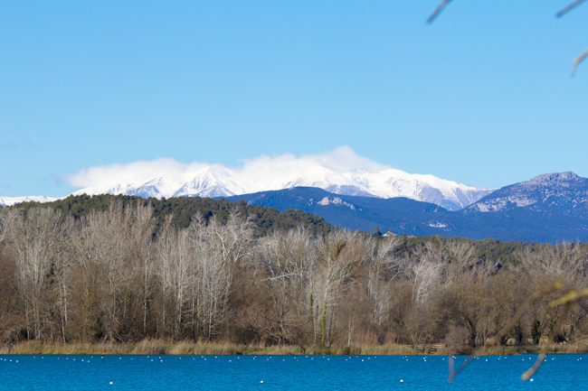 The Pyranees from Lake Banyoles The Pyranees from Lake Banyoles
