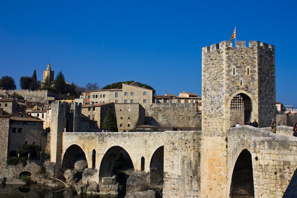 Besalu's Romanesque Bridge Besalu's Romanesque Bridge