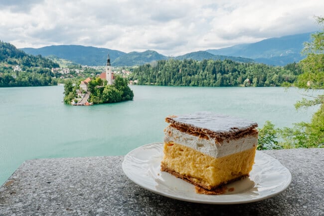 Bled Cream Cake at Tito's Villa Bled Cream Cake at Tito's Villa