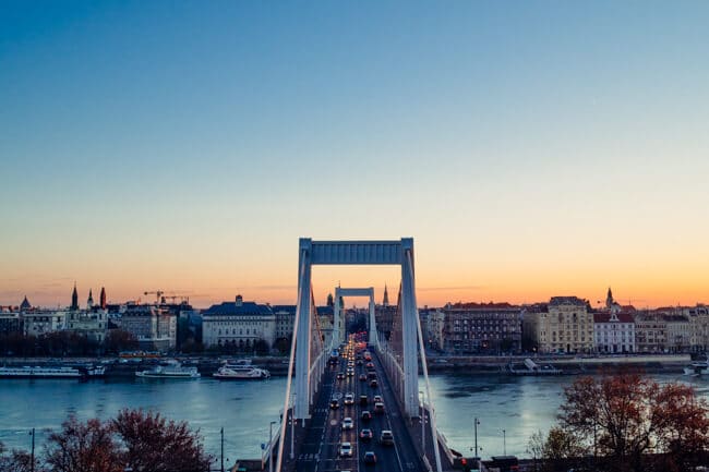 Budapest clear skies in winter Budapest clear skies in winter