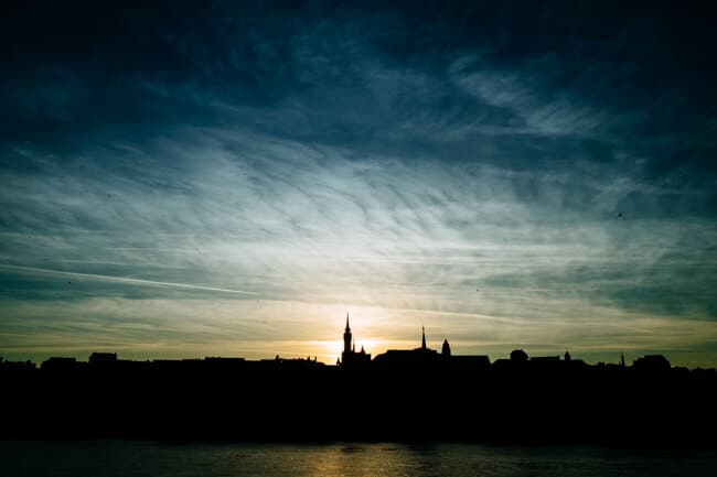 Budapest's Skyline at Sunset Budapest's Skyline at Sunset
