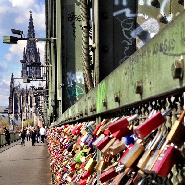 Lovelocks on the Hohenzollern Bridge 