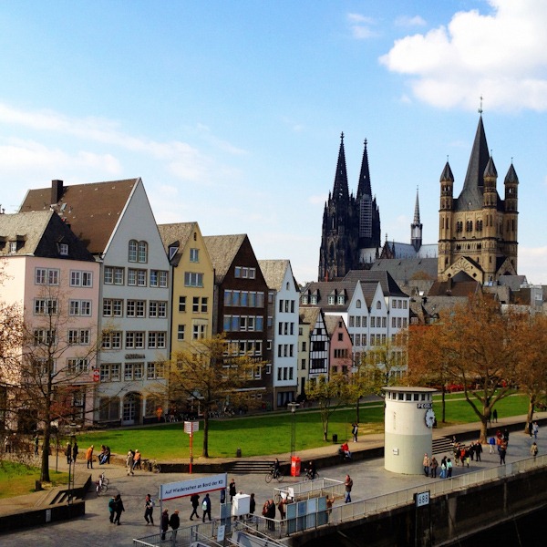 Cologne Altstadt from the Deutz Bridge