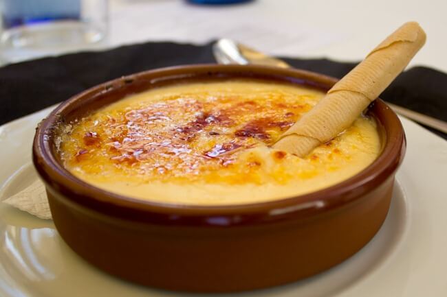 Crema Catalana in Costa Brava Crema Catalana in Costa Brava