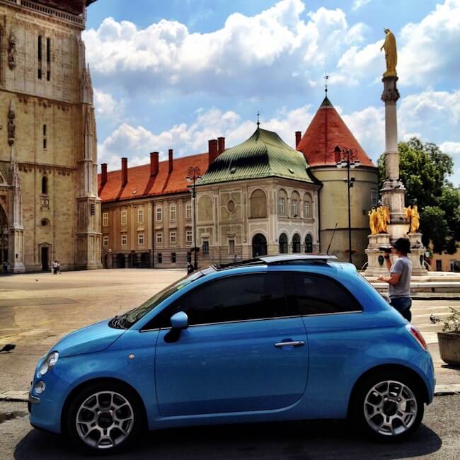 Fiat 500 in Zagreb Croatia Fiat 500 in Zagreb Croatia