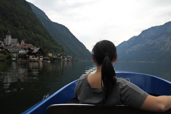 Boat on Hallstättersee Boat on Hallstättersee