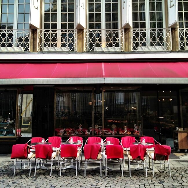 Cafe Blankets in Muenster - Typically German Cafe Blankets in Muenster - Typically German