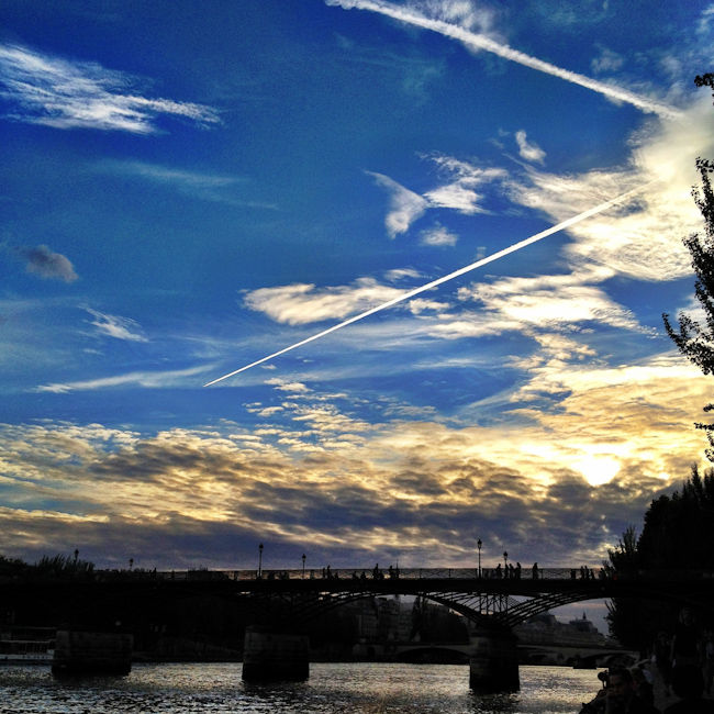 The Pont des Arts at Sunset Plus Some Cloudporn The Pont des Arts at Sunset Plus Some Cloudporn