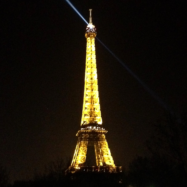 The Eiffel Tower at night taken after getting drunk at the Aussie Embassy The Eiffel Tower at night taken after getting drunk at the Aussie Embassy