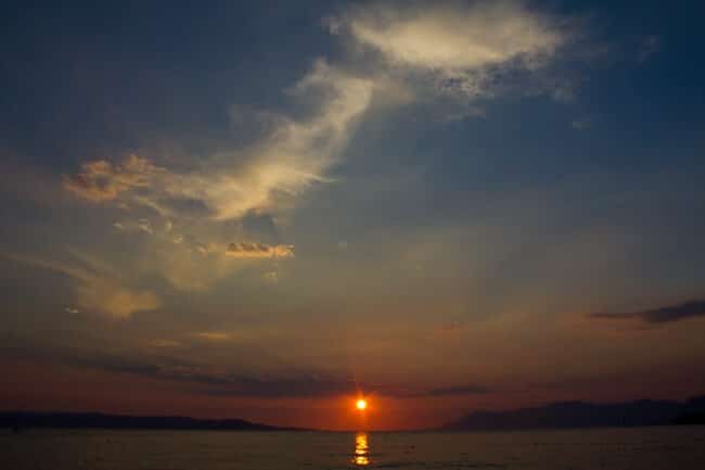 Sun Setting Between Hvar & Korcula Islands
