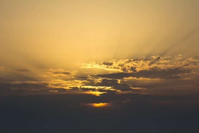 Perfect yellow sunset in Trieste Perfect yellow sunset in Trieste