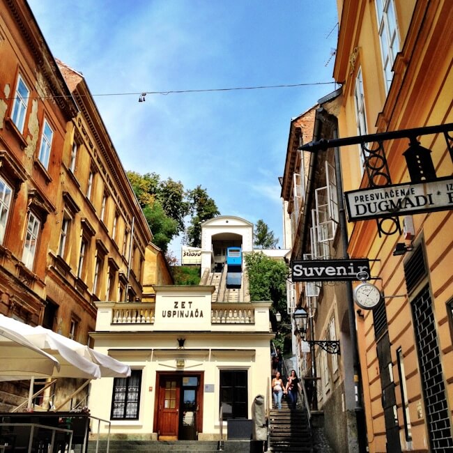 Funicular in Zagreb Croatia Funicular in Zagreb Croatia